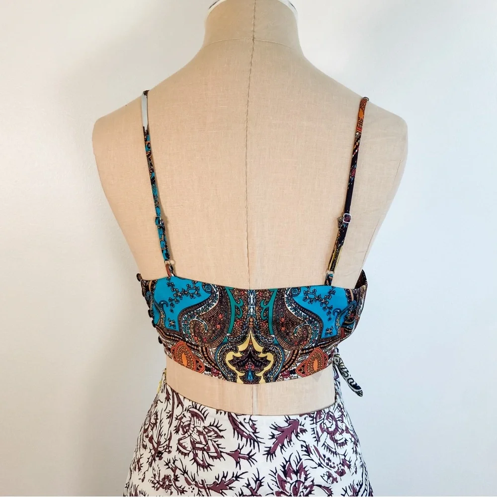 Free People Ingrid Midi Dress in Daylight Combo
